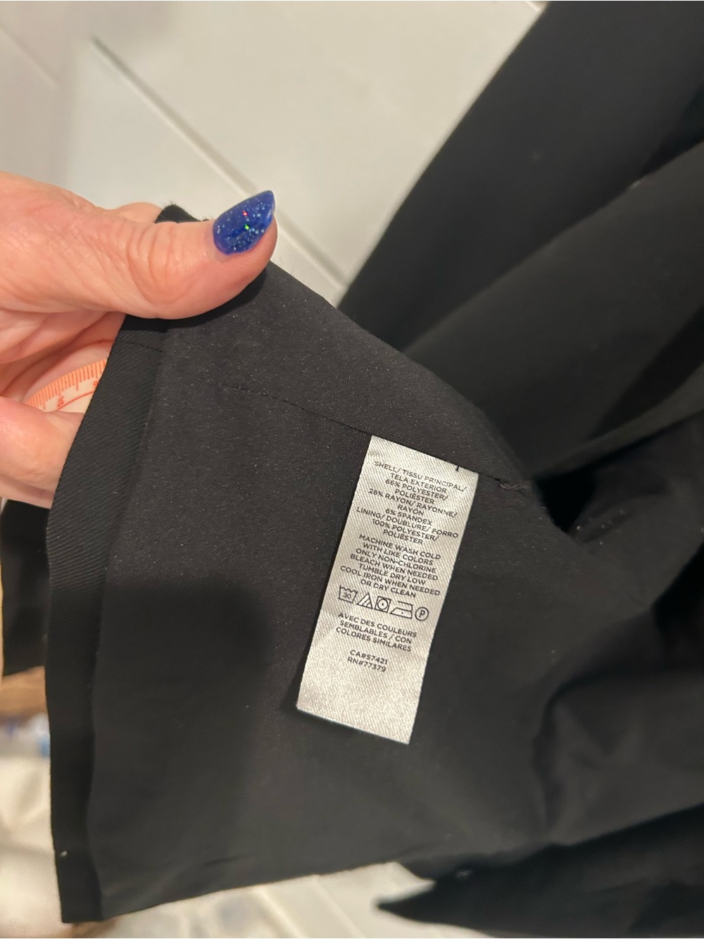Ann Taylor Black Longline Blazer Size 6T Tall One Button Career Jacket - Picture 5 of 7